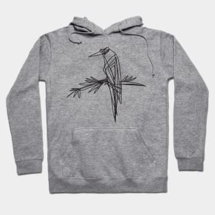 Bird continuous line trendy illustration Hoodie